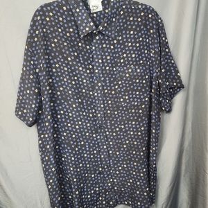 mens V.I.C.O BRAND button down shirt BLUE NWT SIZE 4X.New with tags